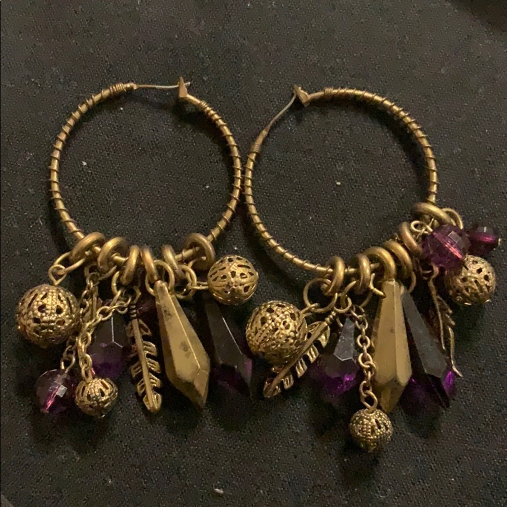 Hoops with charms